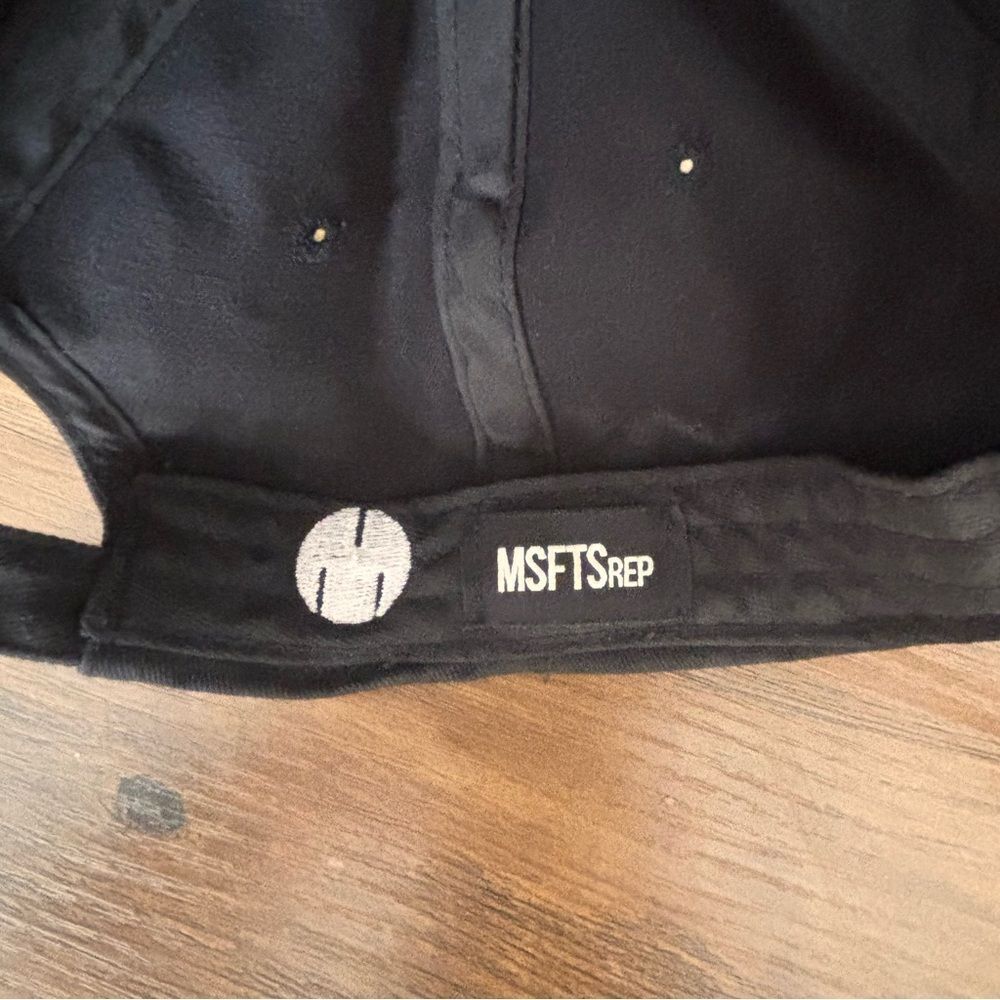MSFTSREP Reverse Rep Baseball Cap in Black - Picture 6 of 6